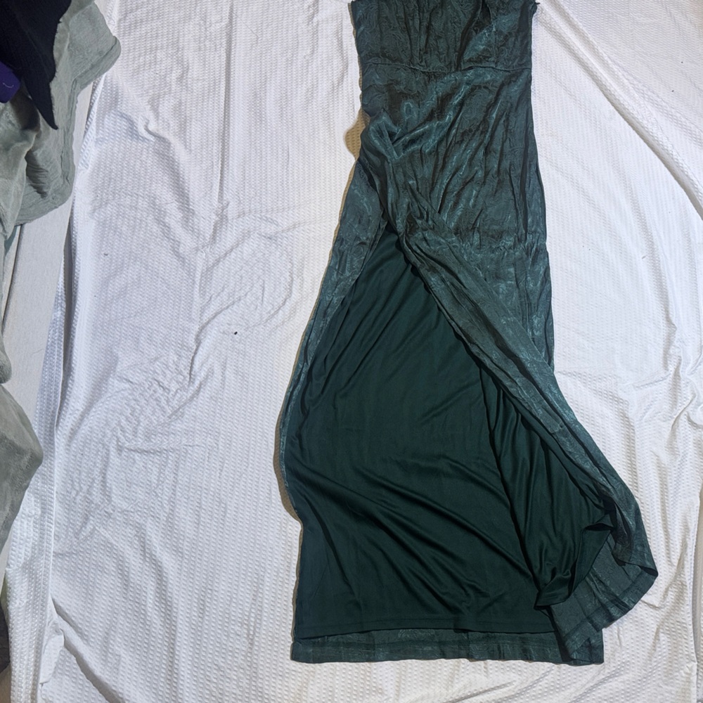 Lulu's Dark Green Maxi Dress